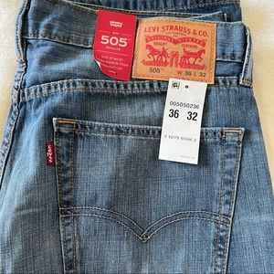 Levi's  Men's 505 Regular Fit Jeans -Non Stretch Size:W36 L32